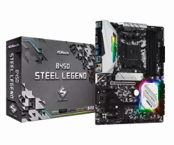 ASROCK B450 STEEL LEGEND AM4 DDR4 6 SATA3 HDMI DP USB3.1