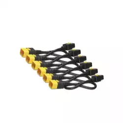 APC Power Cord Kit (6 ea), Locking, C19 to C20, 0.6m