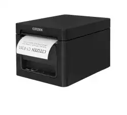 Citizen POS printer CT-E351 Direct thermal Print Speed 250mm/s, Print Widht 72mm(58/80mm)/Media Width(min-max) 59/80mm/Roll Size(max)83mm/Emul.Lang.ESC/POS/Reliability 200mln.pulses/150 Km/2 mln.cuts/Resol.203dpi/Interface USB/Ethernet/EN Plug(EU) Black