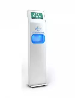 Cletech ZSD Hand Sanitizer Dispenser Kiosk Landscape 13" White