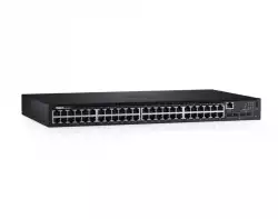 Dell Networking N1548, 48x 1GbE + 4x 10GbE SFP+ fixed ports, Stacking, IO to PSU airflow, AC