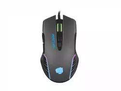 Fury Gaming Mouse Hustler 6400DPI Optical With Software RGB Backlight