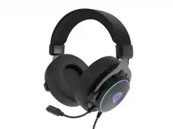 Genesis Headset Neon 764 with microphone, RGB illumination, USB, Black