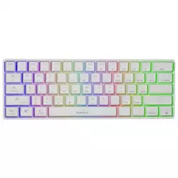 Genesis Mechanical Gaming Keyboard Thor 660 Wireless RGB Backlight White GATERON BROWN