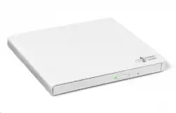 Hitachi-LG GP57EW40 Ultra Slim External DVD-RW, Super Multi, Double Layer, TV connectivity, White