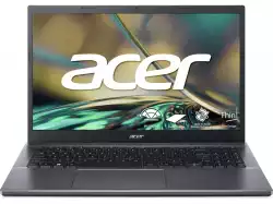 Лаптоп Acer Aspire 5, A515-57-77E6, Intel Core i7 -12650H (up to 4.70 GHz, 24MB), 15.6" FHD (1920x1080) Anti-Glare IPS SlimBezel 60Hz, HD Cam, 16GB DDR4 (2x8GB), 1024GB PCIe NVMe SSD, Intel UMA, 802.11ax, BT 5.1, FPR, Backlit Kbd, Linux, Gray