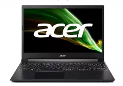 Лаптоп Acer Aspire 7, A715-42G-R8UF, AMD Ryzen 5 5500U (2.1GHz up to 4.0GHz, 8MB), 15.6" FHD IPS, 8GB DDR4 3200 (1 slot), 512GB NVMe SSD, GTX 1650 4GB GDDR6, Wi-Fi AX+BT5, FP, KB Backlight, No OS