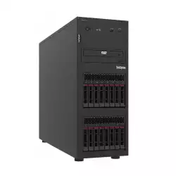 Lenovo ThinkSystem ST250 V2, Xeon E-2378 (8C 2.6GHz 16MB Cache/65W), 1x32GB, O/B, 2.5" HS (8), 5350-8i, HS 750W Titanium, XCC Enterprise, No DVD