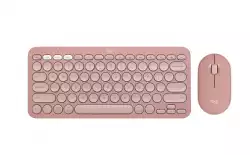 LOGITECH Pebble 2 Bluetooth Keyboard Combo - TONAL ROSE - US INT'L