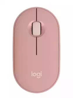 LOGITECH M350S Pebble 2 Bluetooth Mouse - TONAL ROSE - DONGLELESS