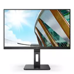 Монитор AOC Q27P2Q, 27" IPS WLED, 2560x1440@@75Hz, 4ms GtG, 300cd m2, 1000:1, DCR 50M:1, FlickerFree, Low Blue Light, 2Wx2, Tilt, Height Adjust, Pivot, Swivel, D-SUB, HDMI, DP, USB hub