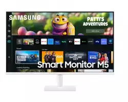 Монитор Samsung LS27BM501, 27" VA LED, SMART, 60Hz, 4ms GTG, 1920x1080, 250 cd/m2, 2xUSB 2.0, 2xHDMI 1.4, Wi-Fi 5, Bluetooth 4.2, Speakers, White