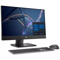 Настолен Компютър Dell Optiplex 7400 AIO, Intel Core i7-12700 (12 Cores/25MB/2.1GHz to 4.9GHz), 23.8" FHD (1920x1080) Non-Touch, IR Camera, 16GB (1x16GB) DDR4, 512GB PCIe NVMe SSD, Integrated Graphics, Height Adj Stand, Wireless KB&Mouse, Win 10 Pro(11 Pro), 3Y PS