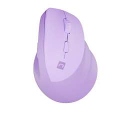 Natec Vertical Mouse Crake 2 Wireless, 2400DPI Bluetooth 5.2 + 2.4 GHz Pure Lavender