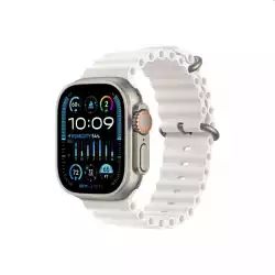 Смартчасовник APPLE Watch Ultra2 Cellular 49mm Titanium Case w White Ocean Band