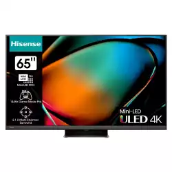 Телевизор Hisense 65" U8KQ, 4K Ultra HD 3840x2160, ULED Pro, FALD, Quantum Dot, 144Hz, IPS, HDR 10+, HLG, Dolby Vision IQ, Dolby Atmos, Smart TV, WiFi 5GHz, WiFi Direct, BT, Anyview Cast, 4xHDMI, 2xUSB, LAN, CI+, DVB-T2/C/S2, Black