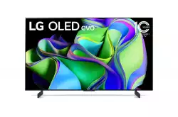 Телевизор LG OLED42C31LA, 42" UHD OLED evo, 4K (3840 x 2160), DVB-C/T2/S2, Full Cinema Screnn, Alpha 9, 120Hz, ThinQ AI, HDR10, VRR, NVIDIA G-SYNC, AMD FreeSync, Dolby Vision, Dolby Atmos, Wi-Fi, BT, HDMI, USB, Multi View, Meteor Titan