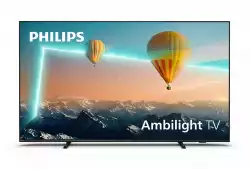 Телевизор Philips 43PUS8007/12, 43" UHD 4K LED 3840x2160, DVB-T/T2/T2-HD/C/S/S2, Ambilight 3, HDR10+, HLG, Android 11, Dolby Vision, Dolby Atmos, Pixel Precise UHD, 60Hz, BT 5.0, HDMI, VRR, ARC, USB, Cl+, 802.11n, Lan, 20W RMS, Black