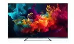 Телевизор Sharp 65FQ5EG, 65" QLED  GOOGLE TV, 4K Ultra HD 144Hz Quantum Dot 3840x2160 Aluminium Slim Frameless, AQUOS AI, DVB-T/T2/C/S/S2, 500 NIT, Active Motion 1400, HARMAN/KARDON, HDR10, Dolby Atmos, Dolby Vision, DTS:X, Google Assistant, HDMI eARC, Mini Compos