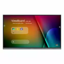 Дисплей ViewSonic IFP8650-5F, 86", IPS Panel, Ultra Fine touch technology, AG, 7H, 4K UHD 3840x2160, 400 cd/m2, 1200:1, 5000:1, ARM Cortex-A73*4 + A53*4, 8GB, 64GB, 3x HDMI, 6x USB, USB-C, RS232, LAN, HDMI Out, SPDIF, Android 11, Speakers, OPS, WiFi Slot, VESA, Top Camera Plate, Black