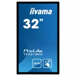 Дисплей за вграждане IIYAMA TF3215MC-B2, 31.5" Open-Frame VA Panel , 1920x1080, Projected Capacitive 30-points Mutli-Touch, 500 cd/m2, 3000:1, 8ms, VGA, HDMI, DisplayPort, 24/7, Landscape / Portrait, VESA 200, Fanless design