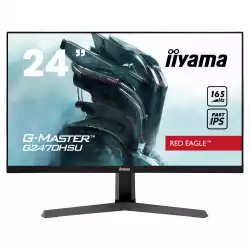 Геймърски Монитор IIYAMA G2470HSU-B1 23.8 inch Game monitor, Fast IPS LED Panel, HDMI, 165Hz, DisplayPort, 2xUSB, 0.8ms, 250cd/m2, 1920x1080, Flicker Free, FreeSync Premium, speakers