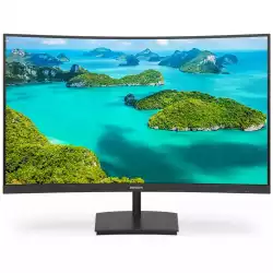 Геймърски Монитор Philips 241E1SC/00 23.6 inch LED, VA panel, Curved monitor, 16:9, 1920x1080, 4ms, 240cd/m2, 3000:1, HDMI, VGA