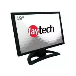 Индустриален Тъч Монитор FAYTECH 1010502250 FT19TMB, 19 inch, 5-Wire Resistive, 1440x900, 16:10, 250 cd/m2, 1000:1, 170/160, Anti Glare, 3H, -10 ~ +60, VGA, HDMI, DP, 12V DC-in, PC-Audio, Serial, VESA, Black