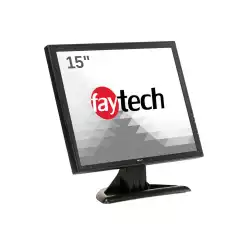 Индустриален Тъч Монитор FAYTECH 1010502332 FT15TMB 15 inch 5-Wire Resistive, 4:3 1280x768, 300cd/m2, 700:1, Anti Glare, 3H, -10 ~+60, VGA, HDMI, DisplayPort, 12V DC-in, PC-Audio, VESA, Black