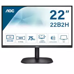 Монитор AOC 22B2H/EU 21.5 inch VA Panel, WLED, 1920x1080, 4ms, 200cd/m2, 3000:1, VGA, HDMI