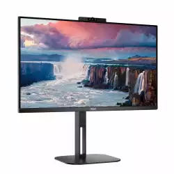 Монитор AOC 24V5CW/BK 23.8 inch IPS Panel, 1920x1080, 16:9, 4ms, 300cd/m2, 1000:1, 20M:1, Anti Glare, 3H, 3-sided frameless, FreeSync, Flicker-free, Low blue light, HDMI, 2MP Windows Hello webcam, DisplayPort, USB-C, Power Delivery 65W, 4x USB 3.2, Tilt, HAS, Swivel, Pivot, VESA 100, Black