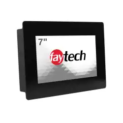 Монитор Faytech 1010502417 FT07TMCAPOFHBOB, 7 inch Open Frame Capacitive Touch Monitor, Optically bonded, AG, 7H, PCAP 10-point multi touch, 1024x600, 1000 cd/m2, 800:1, 10/12ms, HDMI, DP, VGA, USB, Serial, 12V DC-In, Speakers, 24/7, IP65 Front / IP40Back, 4 clamps support, Black