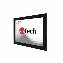 Монитор Faytech 1010502420 FT15TMCAPOFHBOB, 15 inch Open Frame Capacitive Touch Monitor, Optically bonded, AG, 7H, PCAP 10-point multi touch, 1000 cd/m2, 1024x768, 700:1, 8 ms, HDMI, DP, VGA, 12V DC-In, Speakers, 24/7, IP65 Front / IP40Back, 8 clamps support