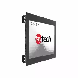 Монитор Faytech 1010502421 FT156TMCAPOFHBOB, 15.6", Optically Bonded, 10-pts Projected Capacitive, IP 65 front / IP40 back, 7H, LED, AG, 16:9, 1920×1080px, 1000cd/m2, 800:1, 15/15ms, VGA, HDMI, DisplayPort, PC-Audio, 12V DC- In, Speakers, VESA 100