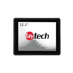 Монитор Faytech 1010502505 FT121TMCAPHBOB, 12.1", Optically bonded, 10-pt Projected Capacitive, IP65, LED, AG, 7H, 1024 x 768px, 1000 cd/m2, 700:1, 25 / 10ms, All-in-one-cable ( HDMI, 1x USB-Touch, 1x 8-36V DC-In ), 5x Clamps support, VESA 100, Black