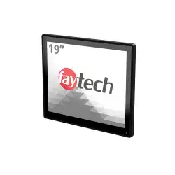 Монитор Faytech 4010077709 FT19TMCAPOB, 19", Optically bonded, 10-Finger-Multi Touch Capacitive, 5:4, 1280 x 1024, 250cd/m2, 1000:1, AG, 7H, VGA, HDMI, DP, USB-B, PC-Audio, 12V DC-In, IP 65 front / IP40 back, Speakers, 24/7, VESA, 6 x Clamp support, Black