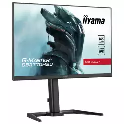 Монитор IIYAMA GB2770HSU-B5, 27", Gaming monitor, Fast IPS IGZO Panel, AntiGlare, 16:1, 1920x1080, 250 cd/m2, 1100:1, 80M:1, 0.8 MPRT, 165Hz, Blue light reducer, Flicker free, FreeSync Premium, HDMI, DisplayPort, 2x USB, HDCP, Speakers, HAS, Tilt, Pivot, VESA 100, Black