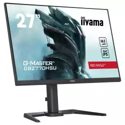 Монитор IIYAMA GB2770HSU-B5, 27", Gaming monitor, Fast IPS IGZO Panel, AntiGlare, 16:1, 1920x1080, 250 cd/m2, 1100:1, 80M:1, 0.8 MPRT, 165Hz, Blue light reducer, Flicker free, FreeSync Premium, HDMI, DisplayPort, 2x USB, HDCP, Speakers, HAS, Tilt, Pivot, VESA 100, Black