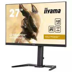 Монитор IIYAMA GB2790QSU-B5, 27", Gaming monitor, Fast IPS LED Panel, AG, 16:9, QHD 2560x1140, 400cd/m2, 1000:1, 80M:1, 1ms, 240Hz, FreeSync Premium, HDR400, Flicker Free, Blue light reducer, HDMI, DisplayPort, 2x USB, Speakers, HAS, Pivot, Tilt, VESA 100, Black