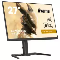 Монитор IIYAMA GB2790QSU-B5, 27", Gaming monitor, Fast IPS LED Panel, AG, 16:9, QHD 2560x1140, 400cd/m2, 1000:1, 80M:1, 1ms, 240Hz, FreeSync Premium, HDR400, Flicker Free, Blue light reducer, HDMI, DisplayPort, 2x USB, Speakers, HAS, Pivot, Tilt, VESA 100, Black