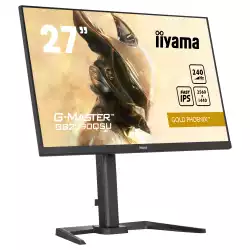 Монитор IIYAMA GB2790QSU-B5, 27", Gaming monitor, Fast IPS LED Panel, AG, 16:9, QHD 2560x1140, 400cd/m2, 1000:1, 80M:1, 1ms, 240Hz, FreeSync Premium, HDR400, Flicker Free, Blue light reducer, HDMI, DisplayPort, 2x USB, Speakers, HAS, Pivot, Tilt, VESA 100, Black