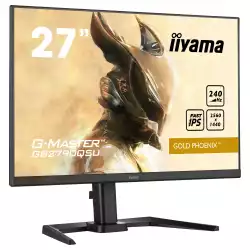 Монитор IIYAMA GB2790QSU-B5, 27", Gaming monitor, Fast IPS LED Panel, AG, 16:9, QHD 2560x1140, 400cd/m2, 1000:1, 80M:1, 1ms, 240Hz, FreeSync Premium, HDR400, Flicker Free, Blue light reducer, HDMI, DisplayPort, 2x USB, Speakers, HAS, Pivot, Tilt, VESA 100, Black