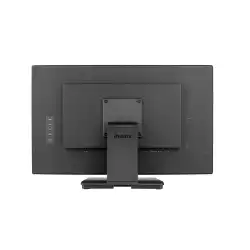 Монитор IIYAMA T2438MSC-B1, 23.8", 10 points bonded PCAP, IPS panel, 16:9, FHD 1920x1080, 600cd/m2, 1000:1, 5ms, Anti fingerprint coating, IP1X Front, OSD key lock, Blue light reducer, HDMI, DisplayPort, 2x USB, Speakers, Portrait, Face up, VESA 100, Black