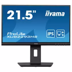 Монитор IIYAMA XUB2293HS-B5 21.5" IPS LED Panel, Anti Glare, 1920x1080 @@ 75Hz, 250cd/m2, 1000:1, 3ms, HDMI, DisplayPort, Speakers, AMD FreeSync, HAS, Pivot, Swivel, Tilt, VESA 100, Black