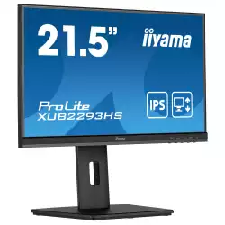 Монитор IIYAMA XUB2293HS-B5 21.5" IPS LED Panel, Anti Glare, 1920x1080 @@ 75Hz, 250cd/m2, 1000:1, 3ms, HDMI, DisplayPort, Speakers, AMD FreeSync, HAS, Pivot, Swivel, Tilt, VESA 100, Black