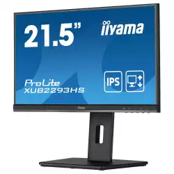 Монитор IIYAMA XUB2293HS-B5 21.5" IPS LED Panel, Anti Glare, 1920x1080 @@ 75Hz, 250cd/m2, 1000:1, 3ms, HDMI, DisplayPort, Speakers, AMD FreeSync, HAS, Pivot, Swivel, Tilt, VESA 100, Black