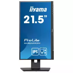 Монитор IIYAMA XUB2293HS-B5 21.5" IPS LED Panel, Anti Glare, 1920x1080 @@ 75Hz, 250cd/m2, 1000:1, 3ms, HDMI, DisplayPort, Speakers, AMD FreeSync, HAS, Pivot, Swivel, Tilt, VESA 100, Black