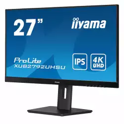 Монитор IIYAMA XUB2792UHSU-B5, 27", IPS Panel, AG, 3-side borderless, 16:9, 350cd/m2, 1000:1, 80M:1, 4ms, DVI, HDMI, DisplayPort, 2x USB, HDCP, Blue light reducer, Flicker free, PIP, PBP, Speakers, HAS, Swivel, Tilt, Pivot, VESA 100, Black