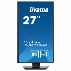 Монитор IIYAMA XUB2793HS-B6, 27 inch, IPS LED Panel, 3-side borderless, Anti-Glare, 16:9, FHD 1920x1080, 100 Hz, 1ms, 250cdm, 1000:1, 80M:1, Blue light reducer, FreeSync support, i-style Colour, HDMI, DisplayPort, HDCP, Speakers, HAS, Swivel, Tilt, Pivot, VESA 100, Black