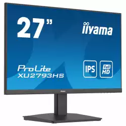 Монитор IIYAMA XUB2793HS-B6, 27 inch, IPS LED Panel, 3-side borderless, Anti-Glare, 16:9, FHD 1920x1080, 100 Hz, 1ms, 250cdm, 1000:1, 80M:1, Blue light reducer, FreeSync support, i-style Colour, HDMI, DisplayPort, HDCP, Speakers, HAS, Swivel, Tilt, Pivot, VESA 100, Black